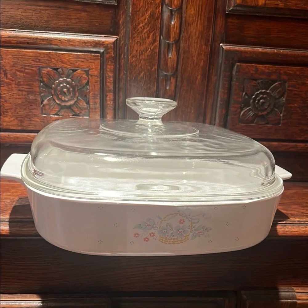 Corningware country cornflower baking dish